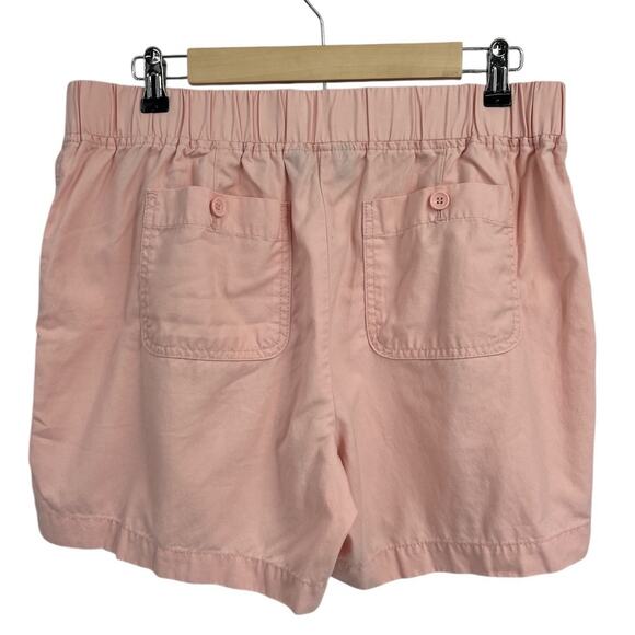 Talbots Light Pink Tencel Pull On Cargo Shorts Medium - Picture 2 of 5